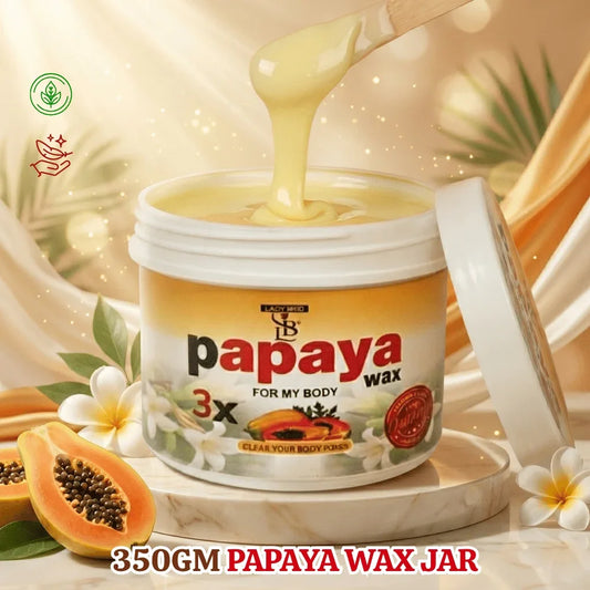 350gm papaya wax jar BUY 1 GET 1 FREE - ladybirdcosmetic