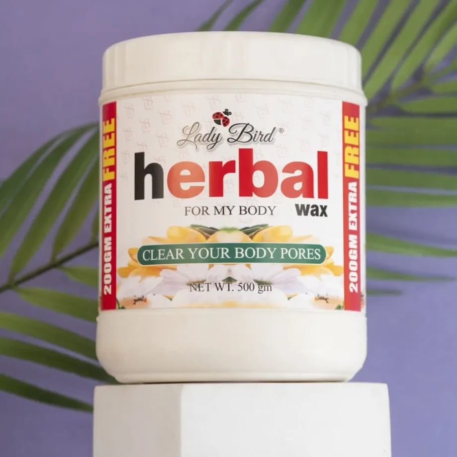 Herbal wax half kg jar with 200 grams extra total 700 grams