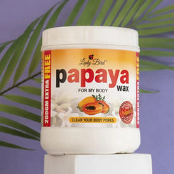 Half kg Papaya wax jar with 200 grams extra. Total 700 grams