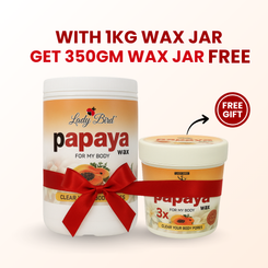 Papaya wax 1kg jar with 100 extra total 1100 grams