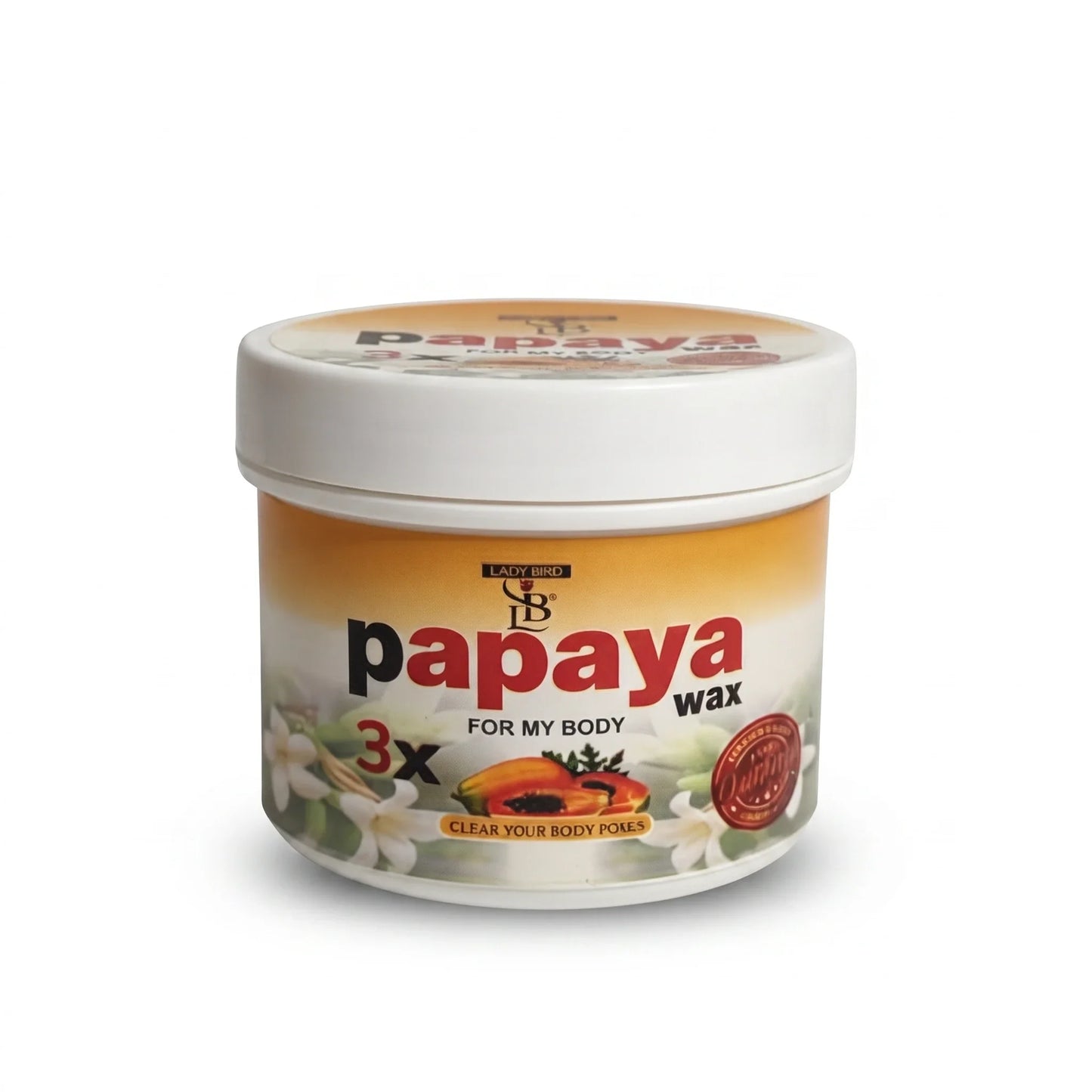 350gm papaya wax jar - ladybirdcosmetic