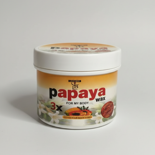 350gm papaya wax jar