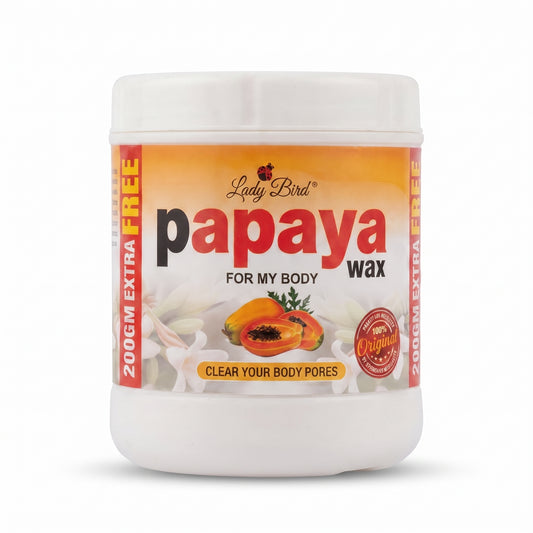 Half kg Papaya wax jar with 200 grams extra. Total 700 grams