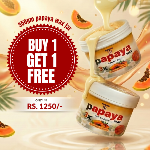 350gm papaya wax jar BUY 1 GET 1 FREE
